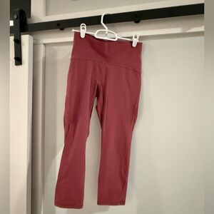 Lululemon Cropped Leggings in Dusty Rose